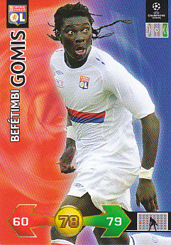 Bafetimbi Gomis Olympique Lyonnais 2009/10 Panini Super Strikes CL Update #446